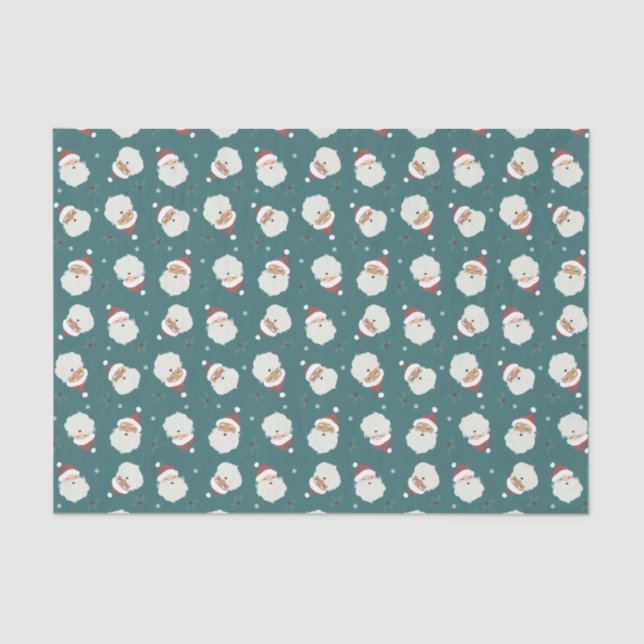 Santa Claus Merry Christmas Seidenpapier (Vorderseite)