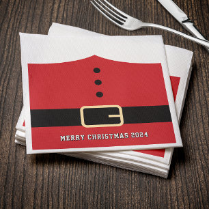 Santa Claus Merry Christmas Serviette