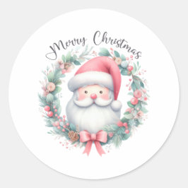 Santa Claus Merry Christmas Stickers