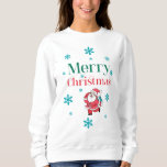 Santa Claus Merry Christmas Sweatshirt<br><div class="desc">Weihnachtsmann Frohe Weihnachtspullover.</div>