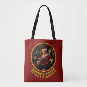 Santa Claus Merry Rizzmas mit Labrador Retriever