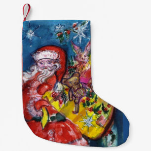 SANTA CLAUS MIT CHRISTMAS GIFT SACK KLEINER WEIHNACHTSSTRUMPF