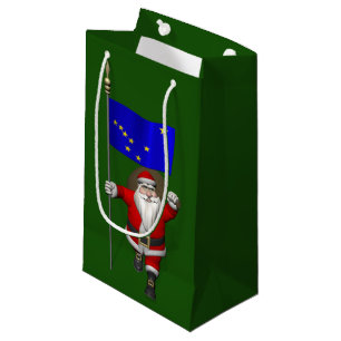Santa Claus mit der Flagge von Alaska Kleine Geschenktüte