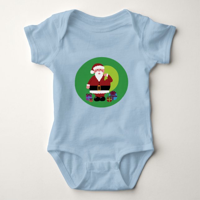 Santa Claus mit Prestige Säugling T - Shirt (Vorderseite)