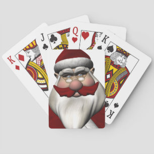 Santa Claus mit Red Mustache Spielkarten