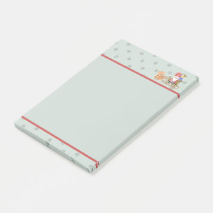 Santa Claus mit Rentier und Holiday Sleigh Post-it Klebezettel