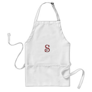 Santa Claus Monogram Letter Weihnachtsferien Schürze