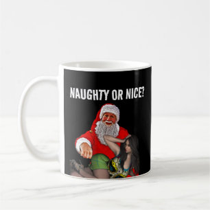 SANTA CLAUS NAUGHTY GIRL CHRISTMAS COFFEE MUGS KAFFEETASSE