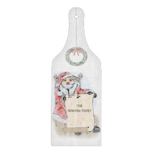Santa Claus Naughty Nice List Personalisiert Schneidebrett