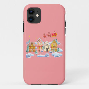 Santa Claus North Pole Weihnachtsdorf Case-Mate iPhone Hülle