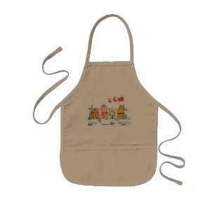 Santa Claus North Pole Weihnachtsdorf Kinderschürze