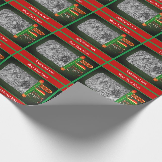 Santa Claus North Pole Your Foto Holiday Geschenkpapier (Ecke)