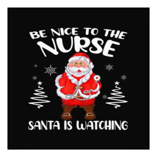 Santa Claus Nurse Fotodruck