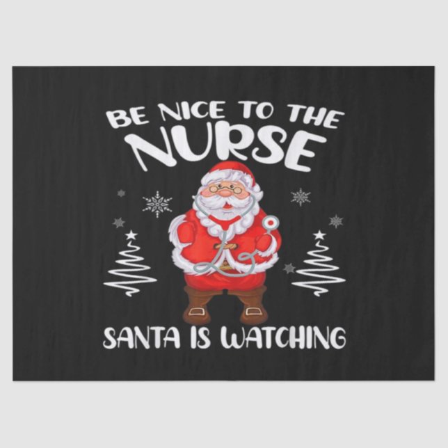 Santa Claus Nurse Seidenpapier (Vorderseite)