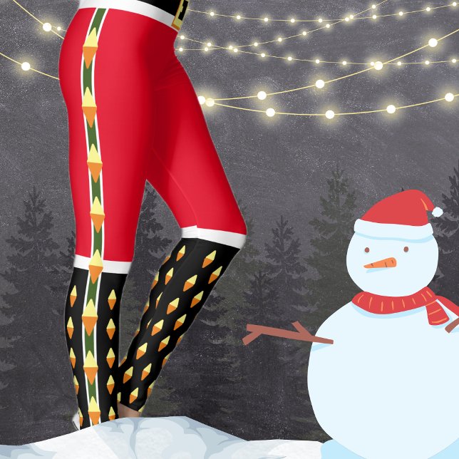 Santa Claus Nutcracker Soldier Novelty Leggings (Von Creator hochgeladen)