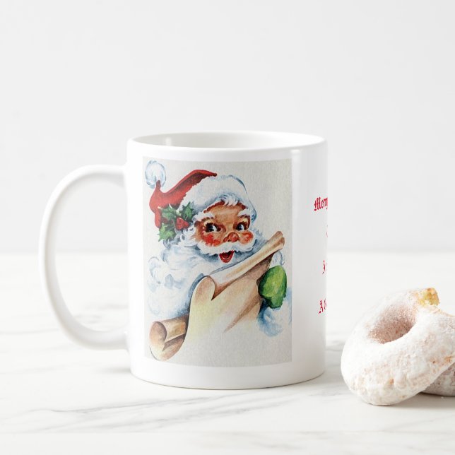 Santa Claus Old Fashional Kaffeetasse (Mit Donut)