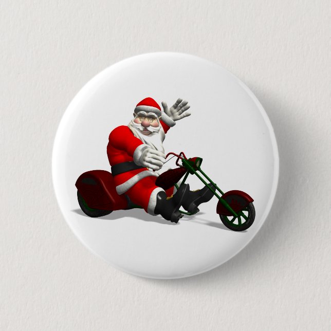 Santa Claus on Trike Button (Vorderseite)