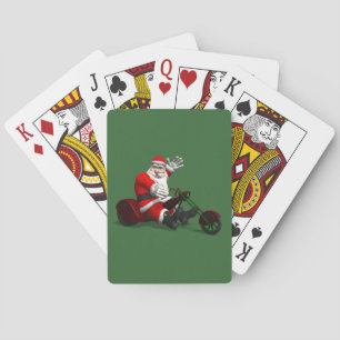 Santa Claus on Trike Spielkarten