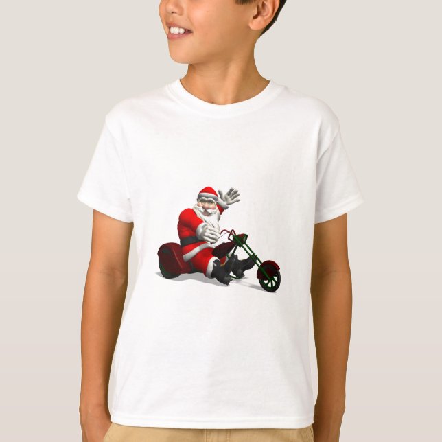 Santa Claus on Trike T-Shirt (Vorderseite)