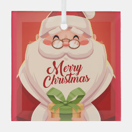 Santa Claus Ornament Aus Glas