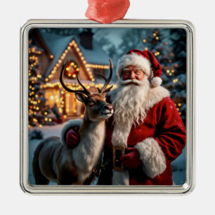 Santa Claus Ornament Aus Metall