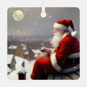 Santa Claus Ornament Aus Metall
