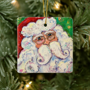 Santa Claus-Ornament Keramikornament