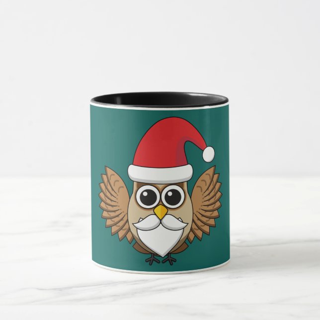 Santa Claus Owl Tasse (Zentrum)