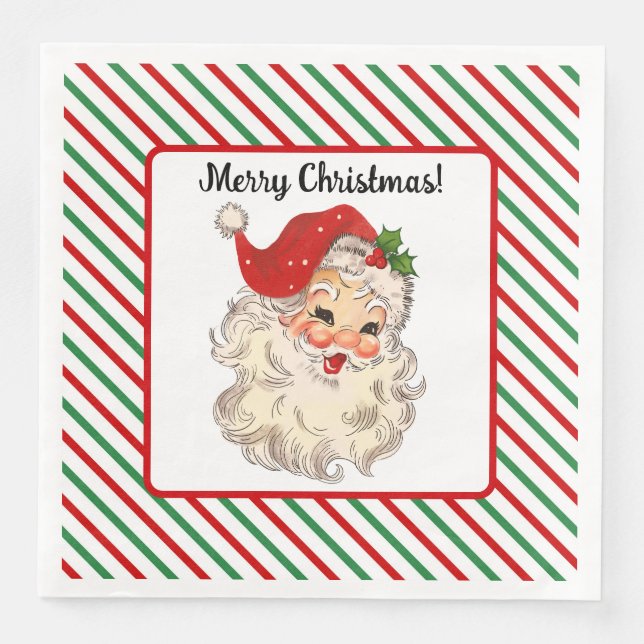 Santa Claus Paper Napkin Serviette (Vorderseite)