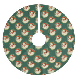 Santa Claus Pattern Polyester Weihnachtsbaumdecke