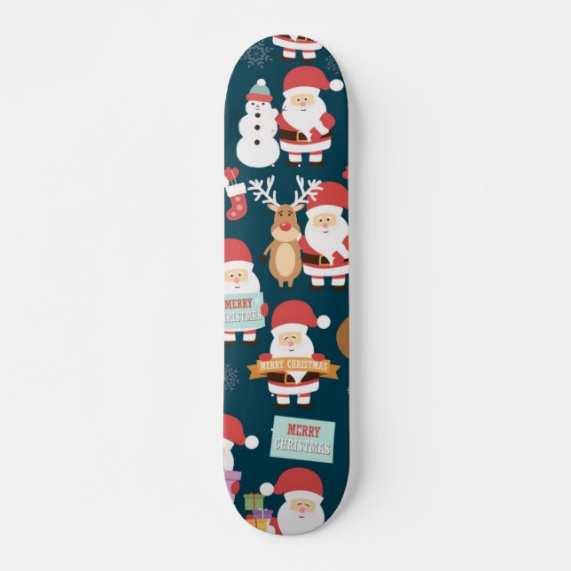 Santa Claus pattern Skateboard (Vorne)