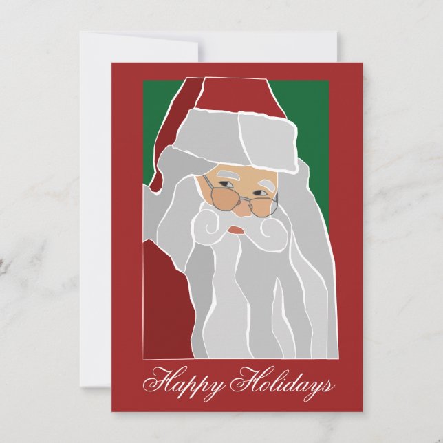 Santa Claus Pauschalkarte Mitteilungskarte (Vorderseite)