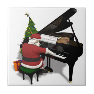 Santa Claus Piano Fliese
