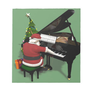 Santa Claus Piano Notizblock