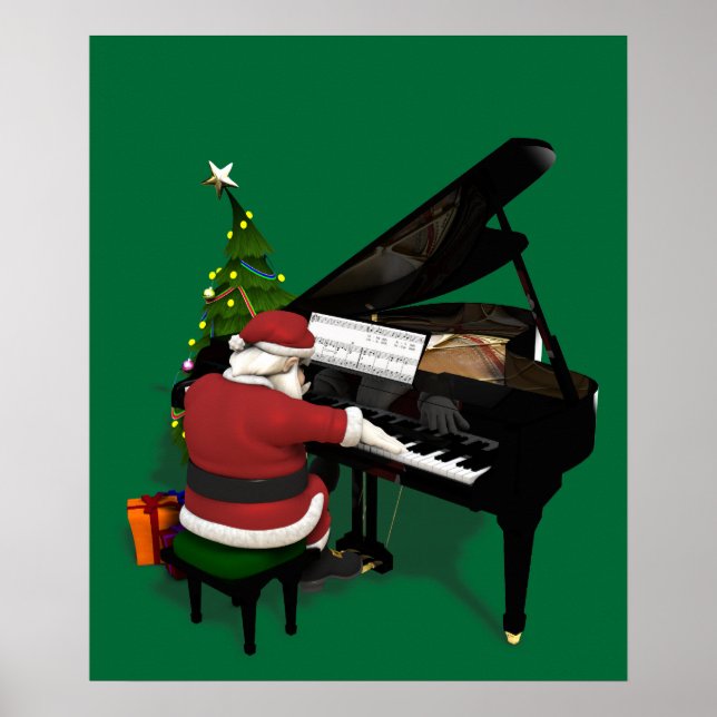 Santa Claus Piano Poster (Vorne)