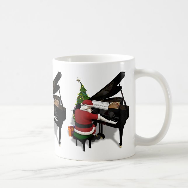 Santa Claus Piano Tasse (Rechts)