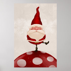 Santa Claus Pilz Poster