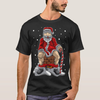 Santa Claus Poops In The Chimney Christmas Retali T-Shirt