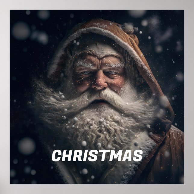 Santa Claus Poster : Weihnachtsdekorationen (Vorne)