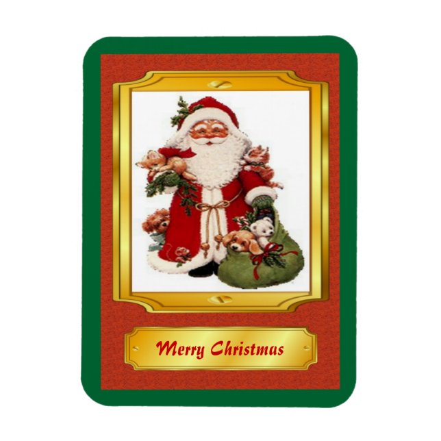 Santa Claus Premium Magnet (Vertikal)