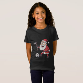 Santa Claus Rebel Footballer T-Shirt
