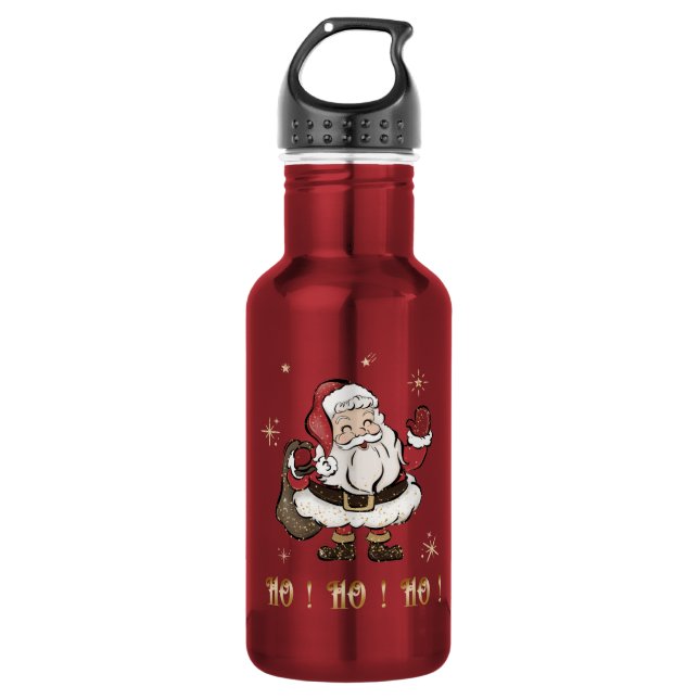Santa Claus Red Water Flasche Edelstahlflasche (Vorderseite)