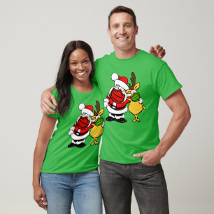 Santa Claus & Reindeer Face Mask Pals Xmas, ZSD T-Shirt