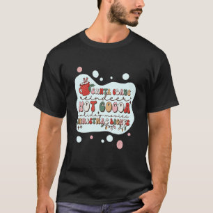 Santa Claus Reindeer Hot Cocoa und Weihnachtslicht T-Shirt