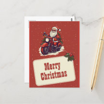 Santa Claus Reiten Der Cartoon des Bike