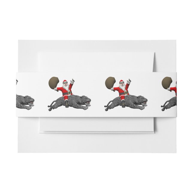 Santa Claus Reiten Einladungsbanderole (Vorderseite Beispiel)