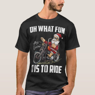 Santa Claus Reiten Motorrad Cool Biker Chri T-Shirt