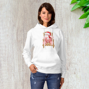 Santa Claus Relaxen Womens Hoodie