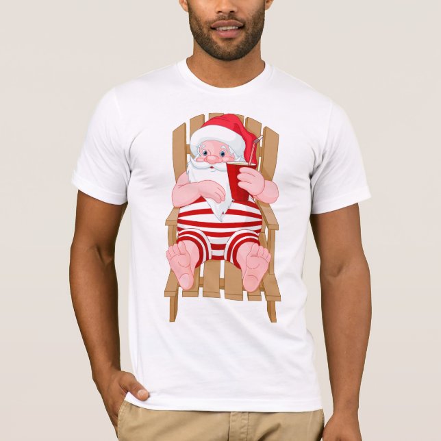 Santa Claus Relaxing Mens T - Shirt (Vorderseite)