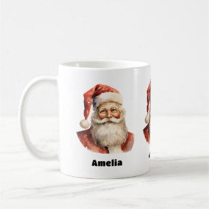 Santa Claus Retro Weihnachten Kaffeetasse